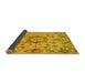 Sideview of Abstract Yellow Modern Rug, abs4637yw