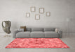 Modern Red Washable Rugs