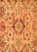 Abstract Orange Modern Rug, abs4637org