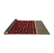 Sideview of Abstract Orange Brown Modern Rug, abs4638