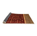 Sideview of Abstract Orange Modern Rug, abs4638org