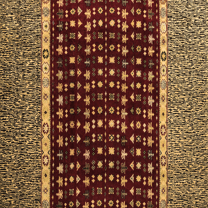 Square Abstract Brown Modern Rug, abs4638brn