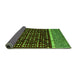 Sideview of Abstract Green Modern Rug, abs4638grn