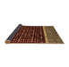 Sideview of Abstract Brown Modern Rug, abs4638brn