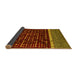 Sideview of Abstract Yellow Modern Rug, abs4638yw