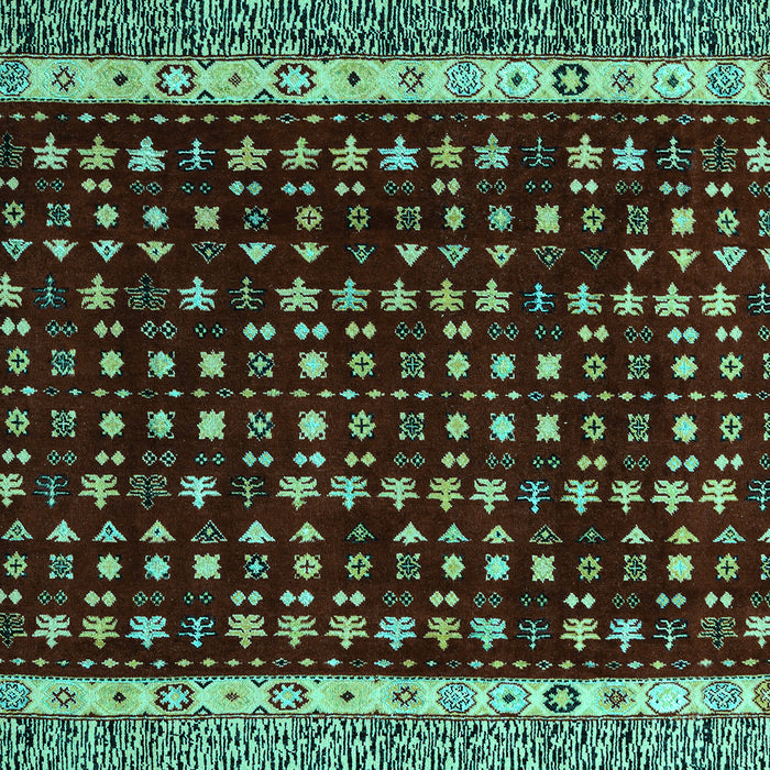 Machine Washable Abstract Turquoise Modern Area Rugs, wshabs4638turq