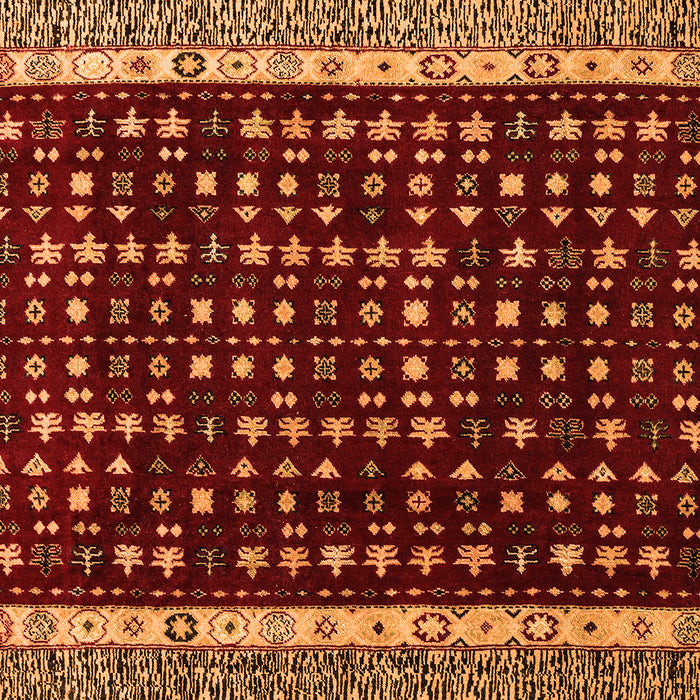 Machine Washable Abstract Orange Modern Area Rugs, wshabs4638org