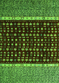 Abstract Green Modern Rug, abs4638grn