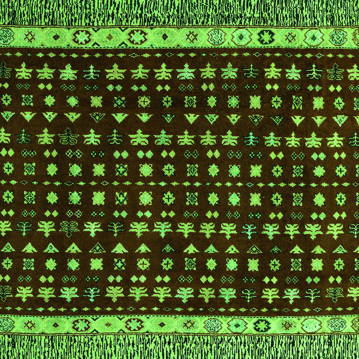 Abstract Green Modern Rug, abs4638grn