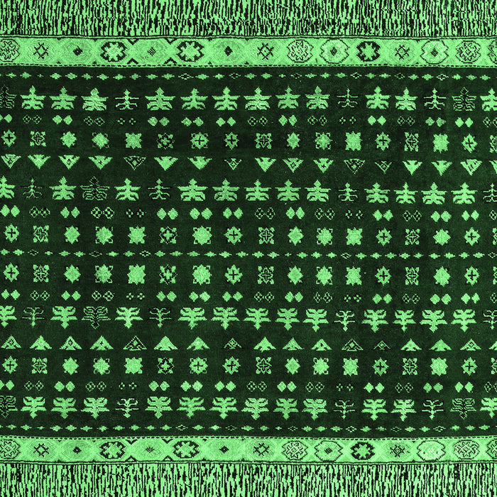 Machine Washable Abstract Emerald Green Modern Area Rugs, wshabs4638emgrn