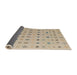 Sideview of Abstract Brown Solid Rug, abs4639