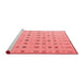 Modern Red Washable Rugs