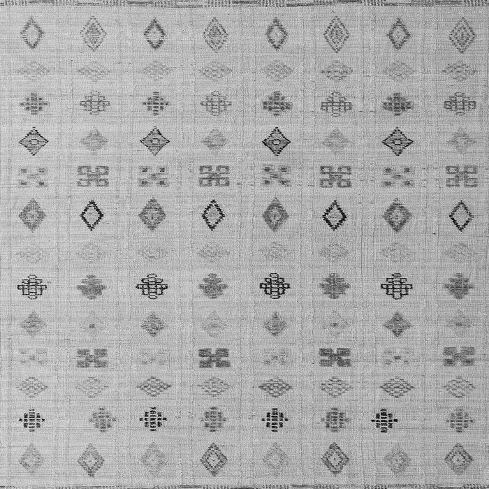 Square Machine Washable Solid Gray Modern Rug, wshabs4639gry