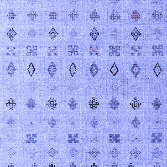 Machine Washable Solid Blue Modern Rug, wshabs4639blu