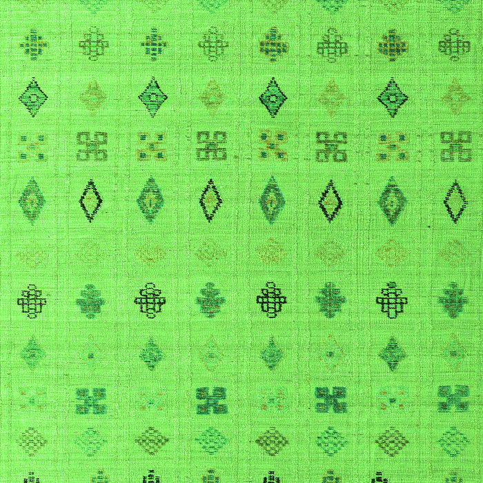 Machine Washable Solid Green Modern Area Rugs, wshabs4639grn