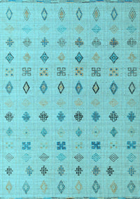 Solid Light Blue Modern Rug, abs4639lblu