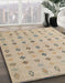 Machine Washable Abstract Brown Rug in a Family Room, wshabs4639