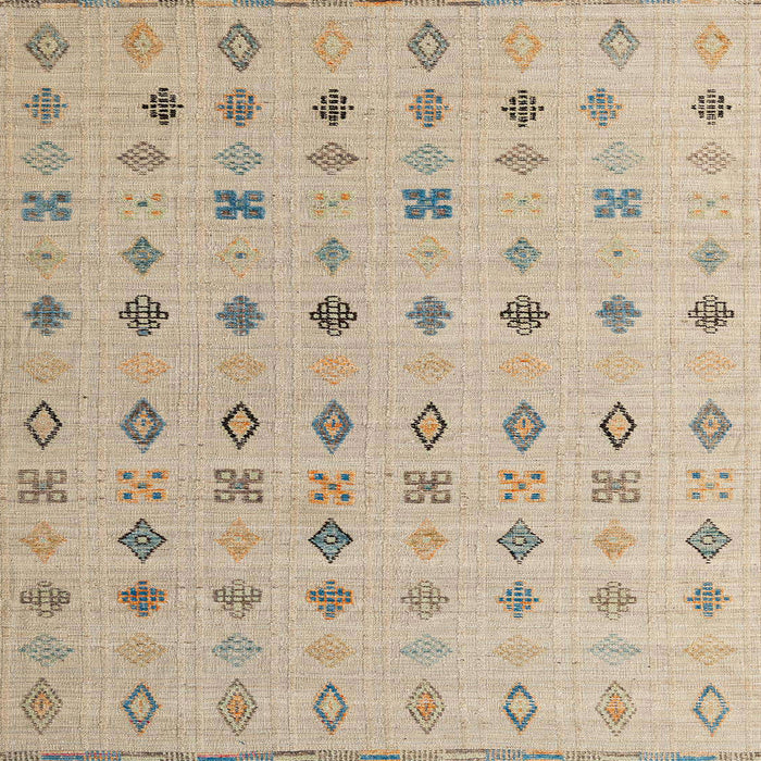 Square Machine Washable Abstract Brown Rug, wshabs4639