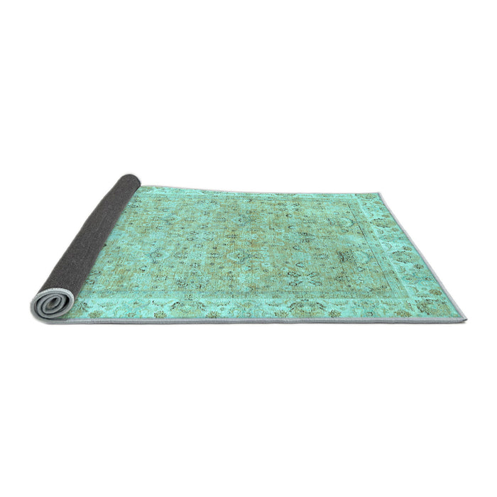 Sideview of Abstract Light Blue Modern Rug, abs463lblu