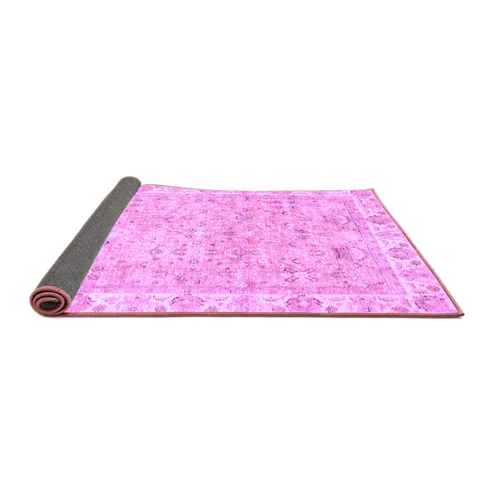 Sideview of Abstract Purple Modern Rug, abs463pur