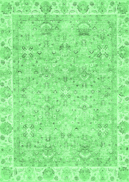 Abstract Emerald Green Modern Rug, abs463emgrn