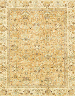 Machine Washable Abstract Yellow Rug, wshabs463