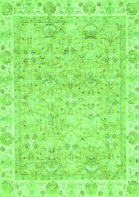 Abstract Green Modern Rug, abs463grn