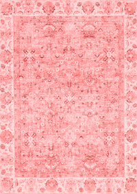 Abstract Red Modern Rug, abs463red