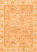 Machine Washable Abstract Orange Modern Area Rugs, wshabs463org