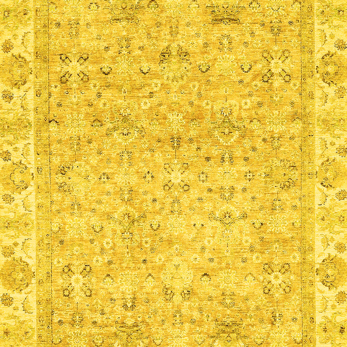 Machine Washable Abstract Yellow Modern Rug, wshabs463yw