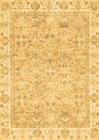 Abstract Brown Modern Rug, abs463brn