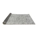 Sideview of Abstract Gray Modern Rug, abs463gry