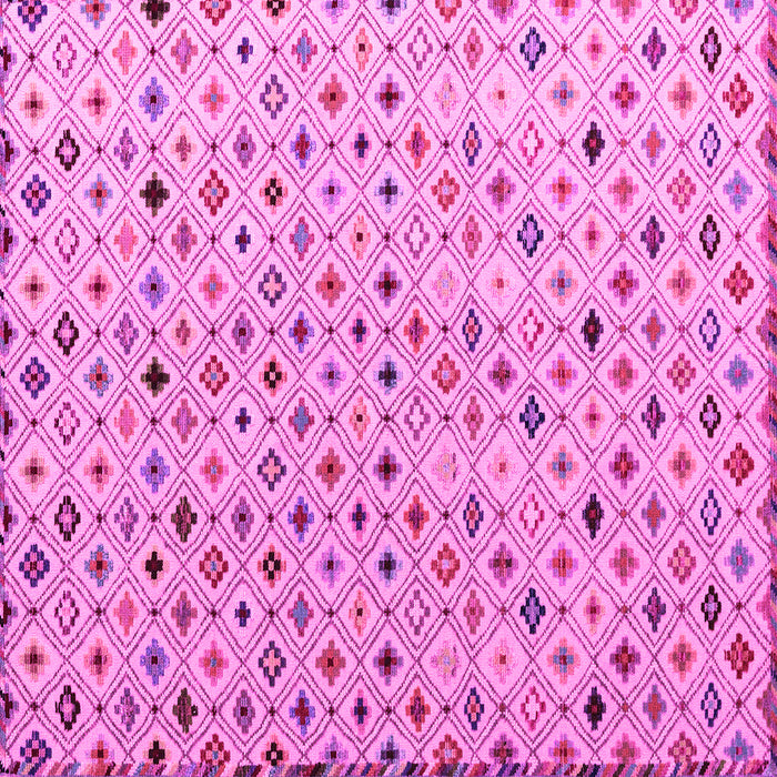 Square Abstract Pink Modern Rug, abs4640pnk