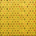 Square Abstract Yellow Modern Rug, abs4640yw