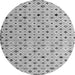 Round Machine Washable Abstract Gray Modern Rug, wshabs4640gry