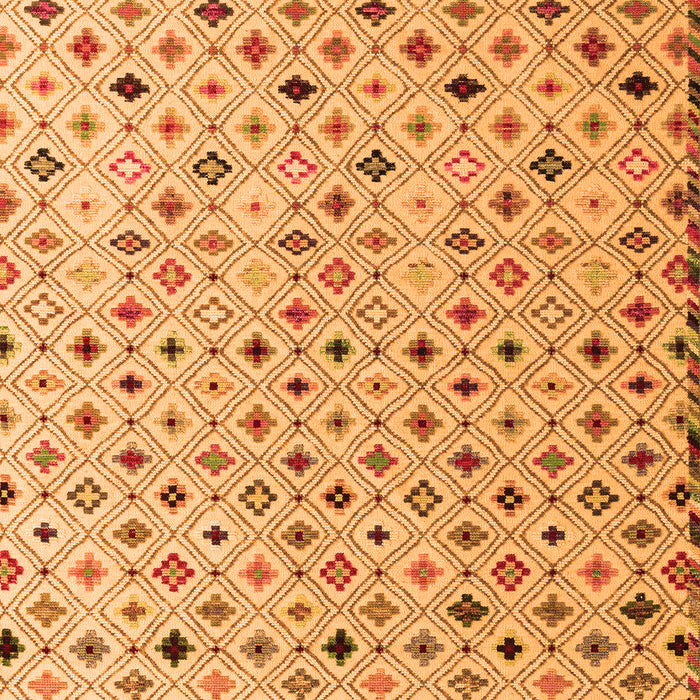 Abstract Orange Modern Rug, abs4640org