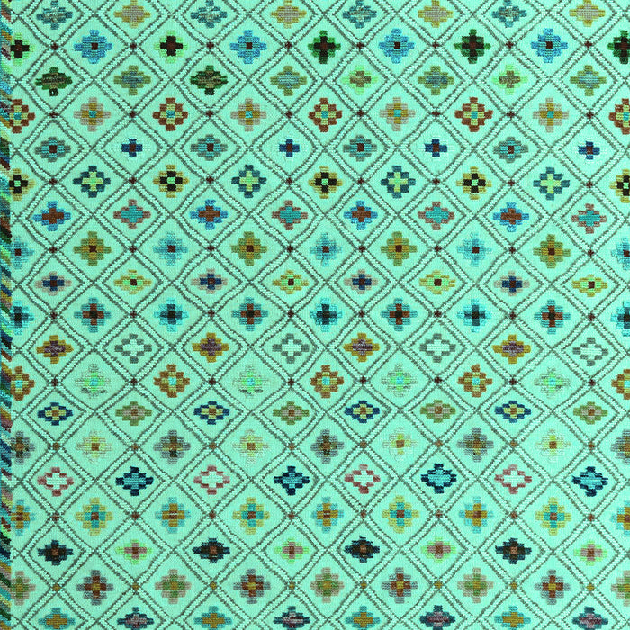 Abstract Turquoise Modern Rug, abs4640turq