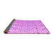 Sideview of Abstract Purple Modern Rug, abs4640pur