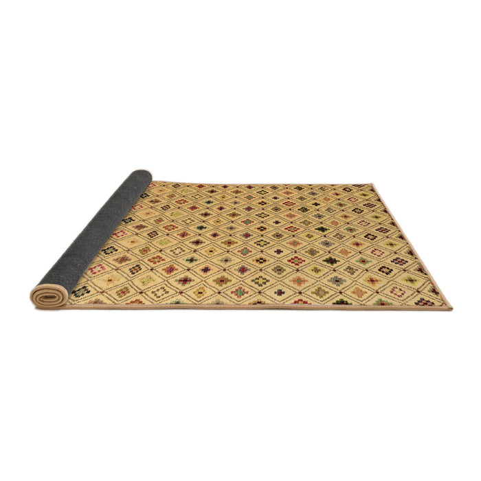 Sideview of Abstract Brown Modern Rug, abs4640brn