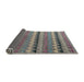 Sideview of Abstract Dark Gray Modern Rug, abs4641