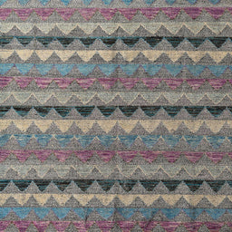 Square Abstract Dark Gray Modern Rug, abs4641