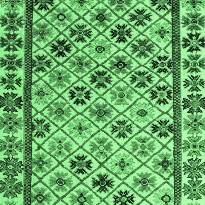 Abstract Emerald Green Modern Rug, abs4642emgrn