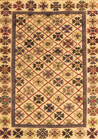 Abstract Brown Modern Rug, abs4642brn