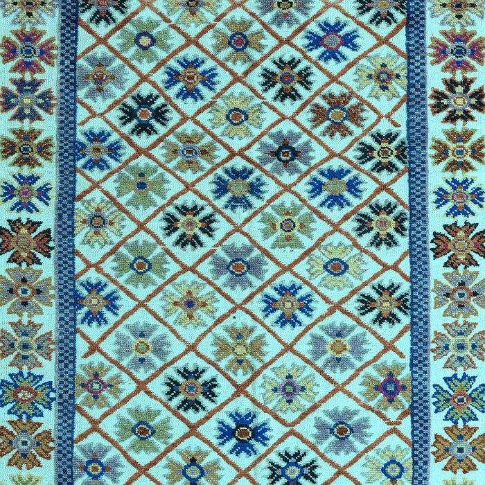 Machine Washable Abstract Light Blue Modern Rug, wshabs4642lblu