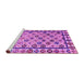 Sideview of Machine Washable Abstract Purple Modern Area Rugs, wshabs4642pur