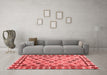 Modern Red Washable Rugs