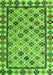 Machine Washable Abstract Green Modern Area Rugs, wshabs4642grn