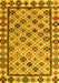 Abstract Yellow Modern Rug, abs4642yw