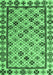 Machine Washable Abstract Emerald Green Modern Area Rugs, wshabs4642emgrn