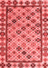 Abstract Red Modern Area Rugs